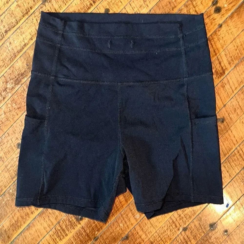 Zyia black sporty Athleisure S workout bike shorts
